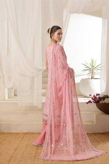 TASBEENA Semi-Stitched 3-Piece Luxury Embroidered Digital Printed Chiffon Collection